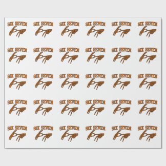 Halloween Six Seven Meme Sign Language 67 Mason  Wrapping Paper