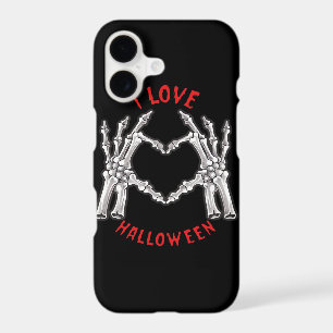 Halloween Skeletal Hands Heart Funny Saying Trendy