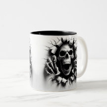 Halloween Skeleton 3D Mug