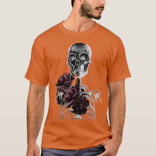 halloween skeleton and rose T-Shirt
