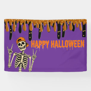 Halloween Skeleton Banner