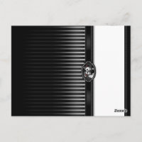 Halloween Skeleton Black White BLANK Folding Place