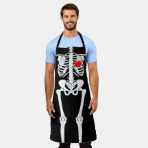 Halloween Skeleton Bones Heart All-Over Print
