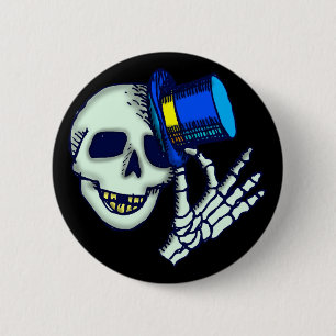 Halloween Skeleton Buttons