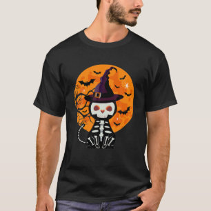 Halloween Skeleton Cat T-Shirt