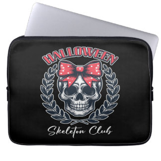 Halloween Skeleton Club Laptop Sleeve