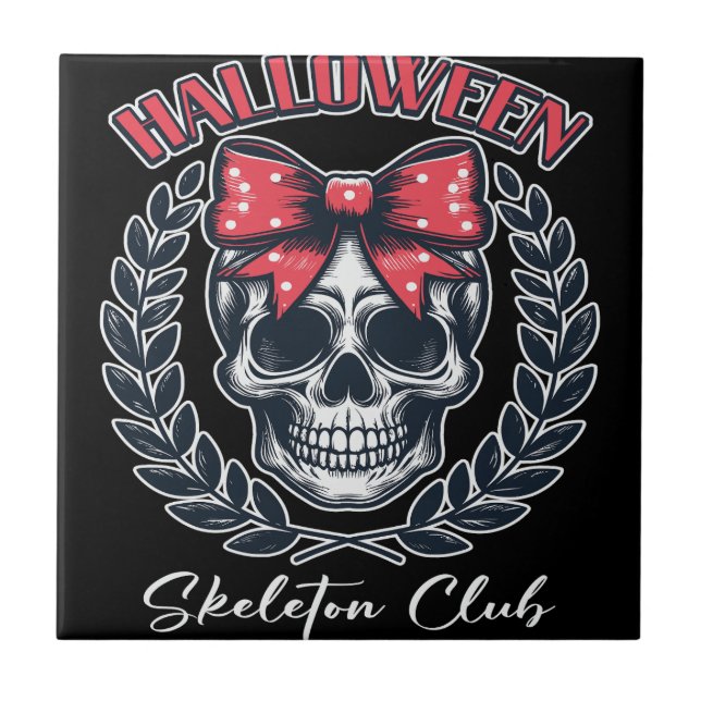 Halloween Skeleton Club Tile (Front)