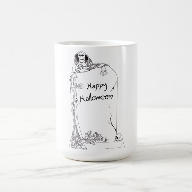 HALLOWEEN SKELETON COFFEE MUG (Center)