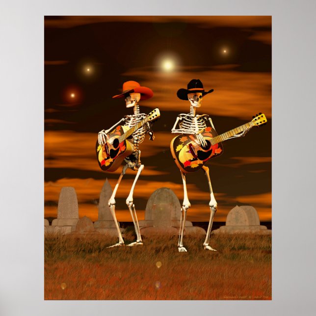 Halloween Skeleton Concert Poster (Front)