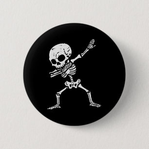 Halloween Skeleton Dabbing Costume Boys Girls Kids 6 Cm Round Badge