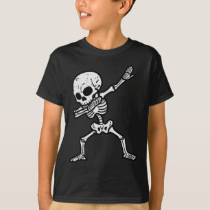 Halloween Skeleton Dabbing Costume Boys Girls Kids T-Shirt