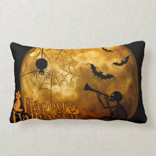 Halloween Skeleton Decorative Throw Pillow