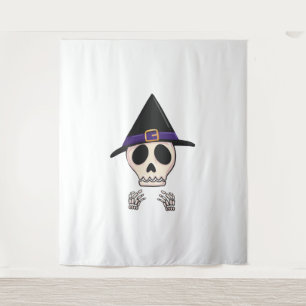 Halloween Skeleton design, Spooky Halloween Tapestry