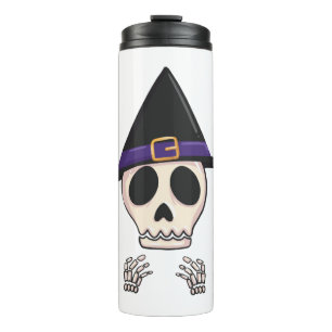 Halloween Skeleton design, Spooky Halloween Thermal Tumbler