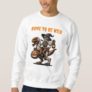 Halloween skeleton Dino Sweatshirt