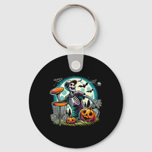 Halloween Skeleton Disc Golf _2 Key Ring