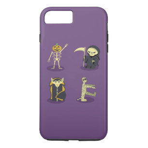 Halloween Skeleton Dracula Mummy Grim Reaper Case-Mate iPhone Case