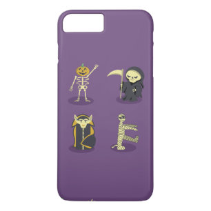 Halloween Skeleton Dracula Mummy Grim Reaper Case-Mate iPhone Case