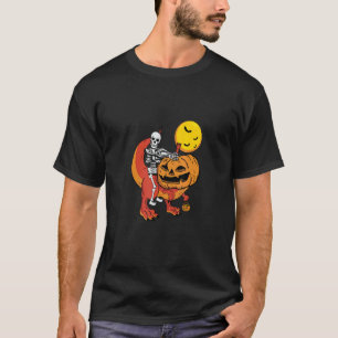 Halloween Skeleton Drive Dinosaur Pumpkin Rex T-Shirt