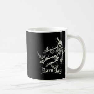 Halloween Skeleton Flare Day Fibromyalgia Endometr Coffee Mug