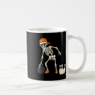 Halloween Skeleton Funny Bowling Lovers For Teens  Coffee Mug