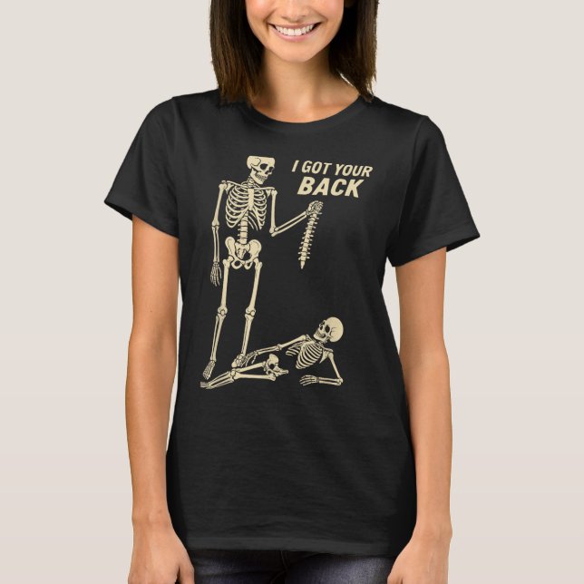 Halloween Skeleton Funny Shirt Bone Got Back (Front)