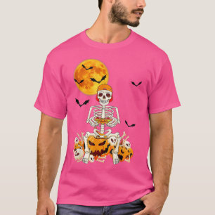 Halloween Skeleton Gamer Boys Kids Teens Gaming 39 T-Shirt