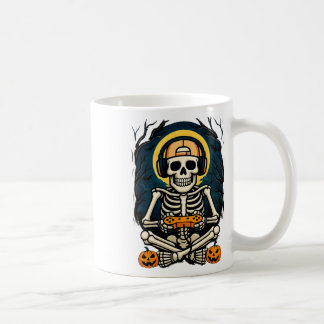 Halloween Skeleton Gamer Video Gaming Boys Men Kid Coffee Mug