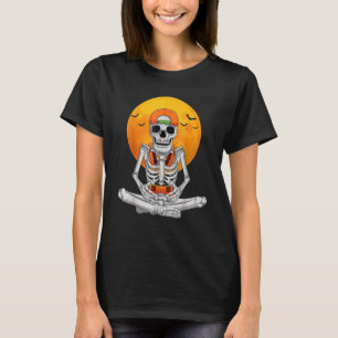 Halloween skeleton gamer video gaming boys men kid T-Shirt