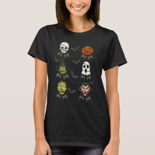 Halloween Skeleton Gaming Witch Vampire Zombie Boy T-Shirt