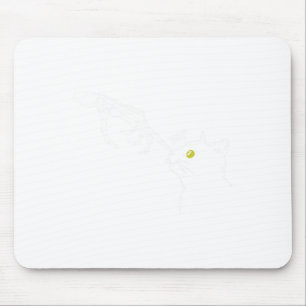 Halloween Skeleton Hand Cat Boop Funny Costume Cat Mouse Pad