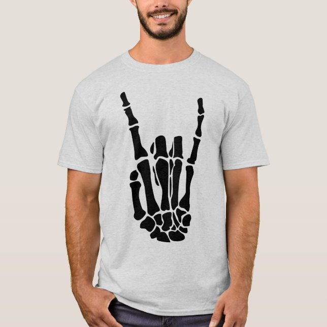 Halloween Skeleton Hand Unisex T-shirt (Front)