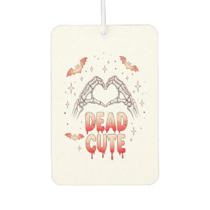halloween Skeleton Hands Heart, Bats & Blood Car Air Freshener