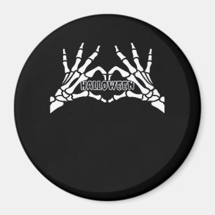 Halloween - Skeleton Hands Heart Magnet
