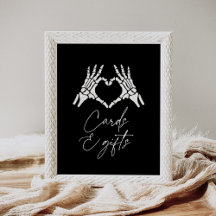 Halloween Skeleton Hands Shower Cards and Gifts