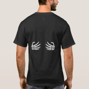 Halloween Skeleton Hands T-Shirt   Funny Spooky Pu