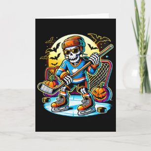 Halloween Skeleton Hockey _1 Card