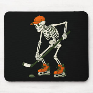 Halloween Skeleton Ice Hockey Costume Funny Men Bo Mouse Pad