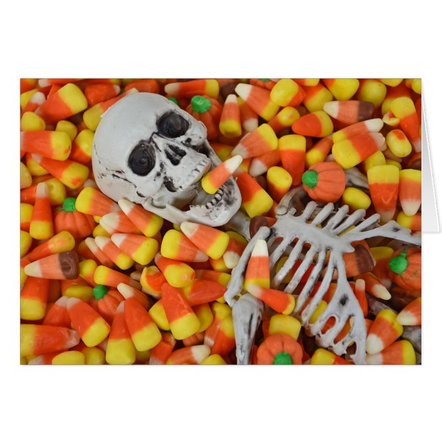 Halloween skeleton in candy (Front Horizontal)