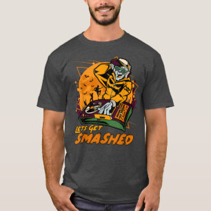 Halloween Skeleton Jack O Lantern DJ Party Lets Ge T-Shirt