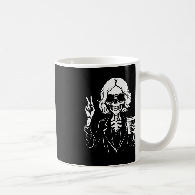 Halloween Skeleton Lazy Drinking Cup Coffee Costum (Right)