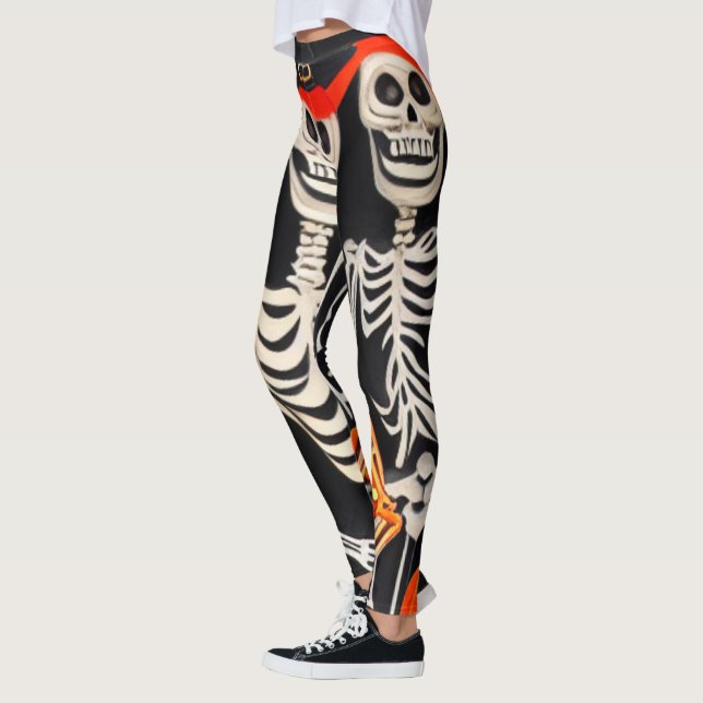 Halloween Skeleton Leggings (Left)