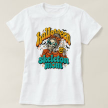 Halloween Skeleton Mum Retro Coffee Funny