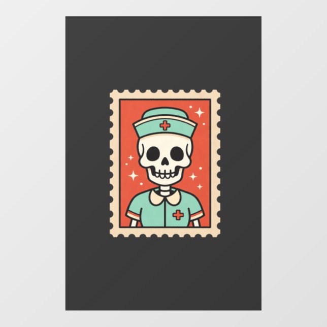 Halloween Skeleton Nurse Stamp Design_1 (Sheet)