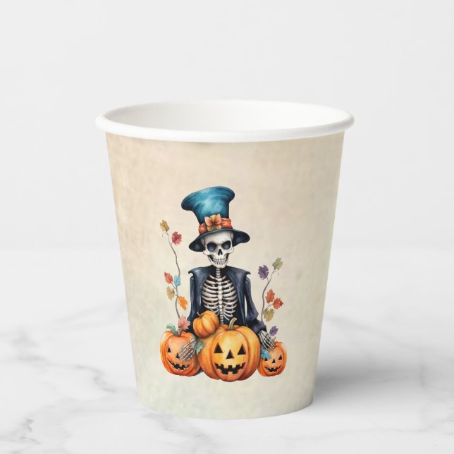 Halloween Skeleton Paper cup (Front)