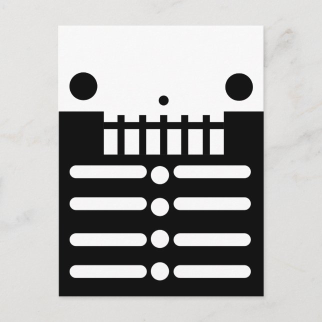Halloween Skeleton Postcard (Front)
