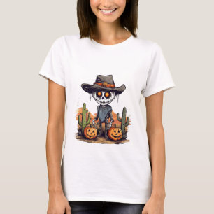 Halloween Skeleton Pumpkin T-shirt