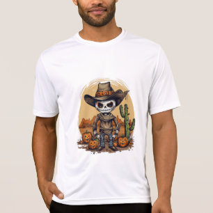 Halloween Skeleton Pumpkin T-shirt