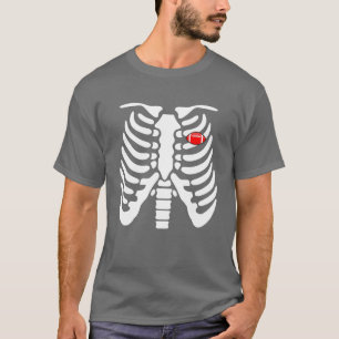 Halloween Skeleton Rugby Sports friends T-Shirt