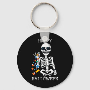 Halloween Skeleton Salting Candy Fun  Key Ring